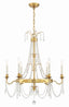 Crystorama Maizey 6 Light Antique Gold Chandelier