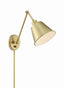 Crystorama Mitchell 1 Light Aged Brass Task Sconce