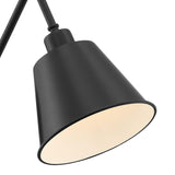 Crystorama Mitchell 1 Light Matte Black Task Sconce