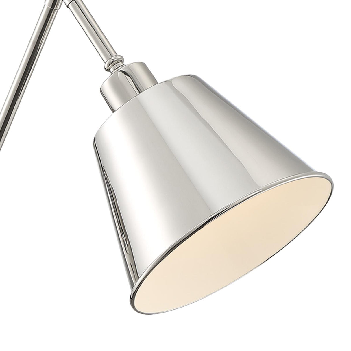 Crystorama Mitchell 1 Light Polished Nickel Task Sconce