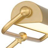 Crystorama Miller Integrated LED Aged Brass Picture Light