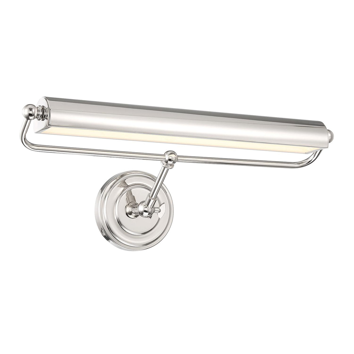 Crystorama Miller Integrated LED Polished Nickel Picture Light