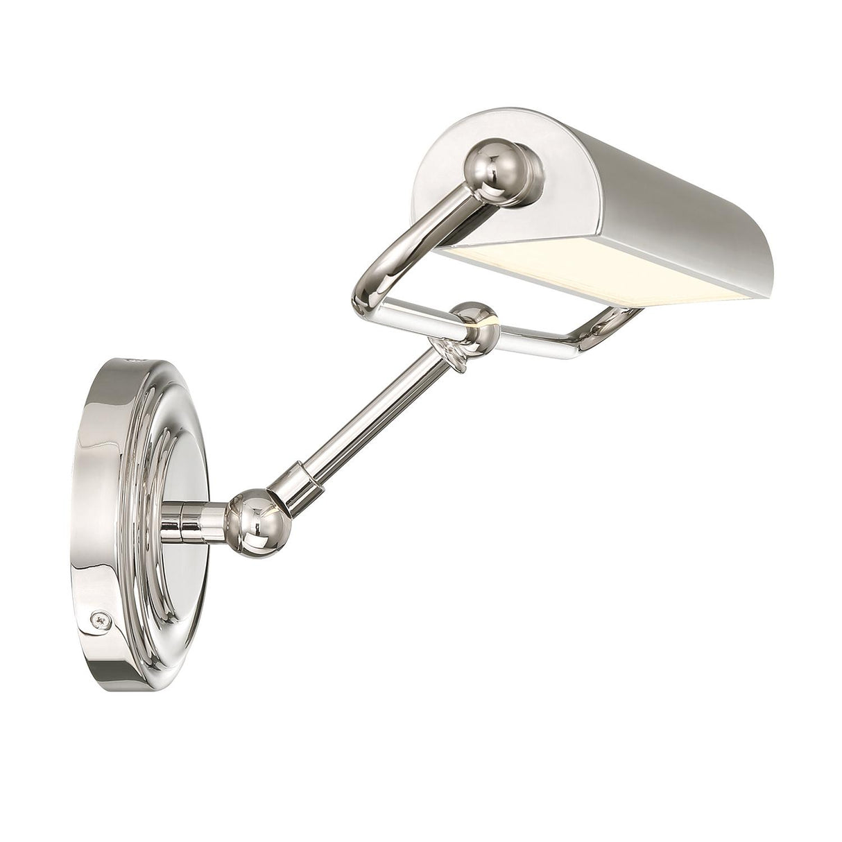 Crystorama Miller Integrated LED Polished Nickel Picture Light