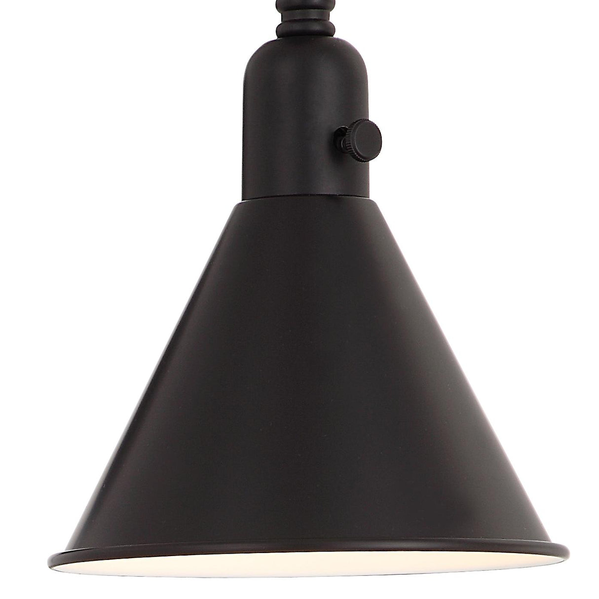 Crystorama Morgan 1 Light Matte Black Task Sconce