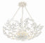 Crystorama Marselle 6 Light Matte White Semi Flush Mount