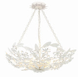 Crystorama Marselle 6 Light Matte White Chandelier