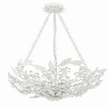 Crystorama Marselle 6 Light Matte White Chandelier