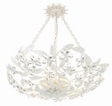 Crystorama Marselle 6 Light Matte White Chandelier