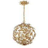 Crystorama Marselle 4 Light Antique Gold Mini Pendant