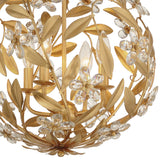 Crystorama Marselle 4 Light Antique Gold Mini Pendant