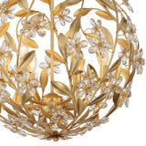 Crystorama Marselle 6 Light Antique Gold Pendant