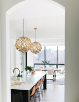 Crystorama Marselle 6 Light Antique Gold Pendant