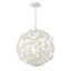 Crystorama Marselle 6 Light Matte White Pendant