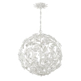 Crystorama Marselle 6 Light Matte White Pendant