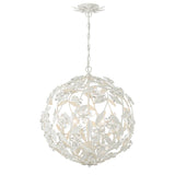 Crystorama Marselle 6 Light Matte White Pendant