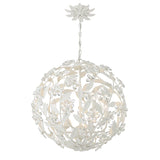Crystorama Marselle 6 Light Matte White Pendant