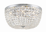 Crystorama Nola 5 Light Polished Chrome Flush Mount