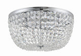 Crystorama Nola 5 Light Polished Chrome Flush Mount