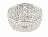 Crystorama Nola 5 Light Polished Chrome Flush Mount