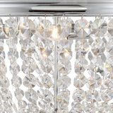 Crystorama Nola 5 Light Polished Chrome Flush Mount