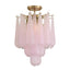 Crystorama Ollie 4 Light Aged Brass Semi Flush Mount