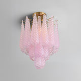 Crystorama Ollie 4 Light Aged Brass Semi Flush Mount