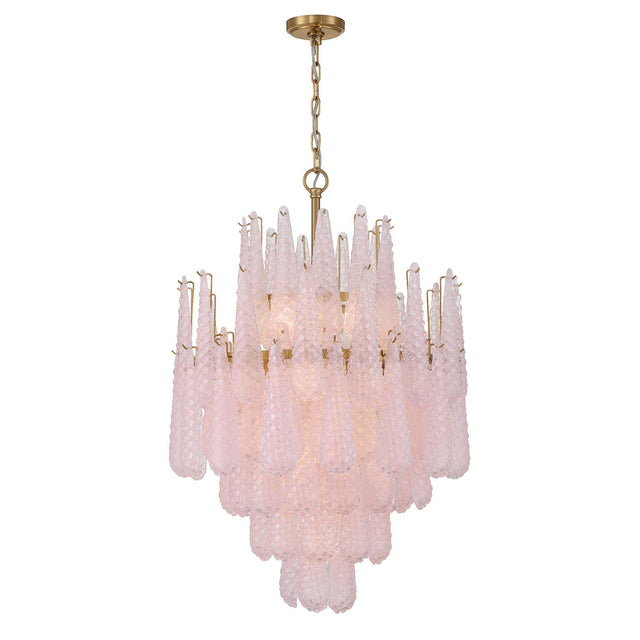 Crystorama Ollie 16 Light Aged Brass Chandelier
