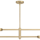 Crystorama Orson 4 Light Modern Gold Linear Chandelier