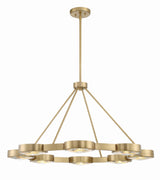 Crystorama Orson 8 Light Modern Gold Chandelier