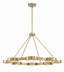 Crystorama Orson 8 Light Modern Gold Chandelier