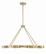 Crystorama Orson 8 Light Modern Gold Chandelier
