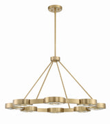Crystorama Orson 8 Light Modern Gold Chandelier