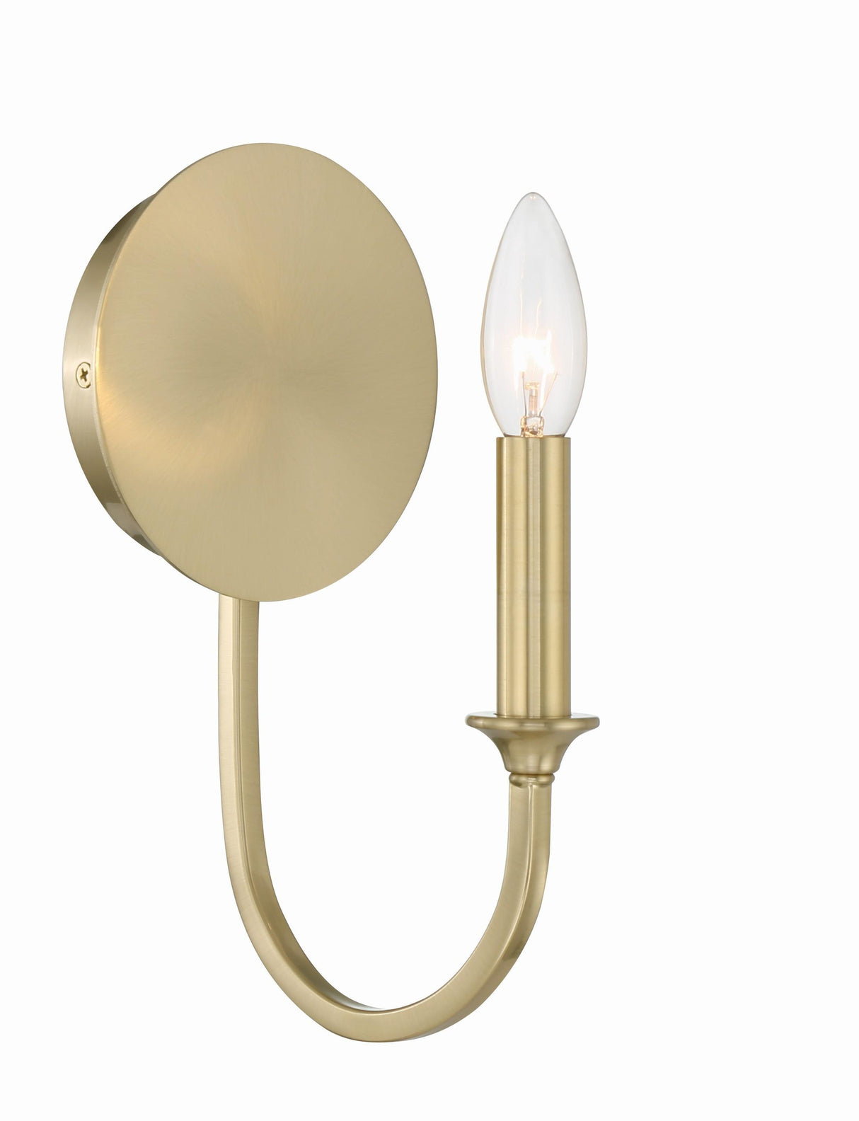 Crystorama Payton 1 Light Vibrant Gold Sconce