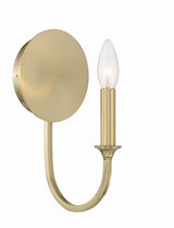 Crystorama Payton 1 Light Vibrant Gold Sconce