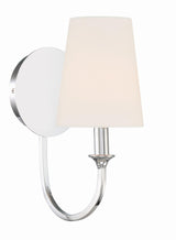 Crystorama Payton 1 Light Polished Chrome Sconce