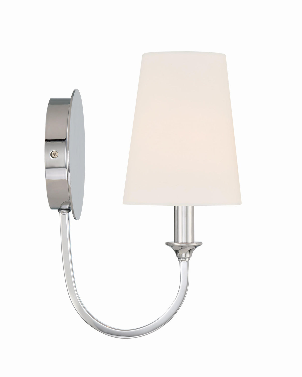 Crystorama Payton 1 Light Polished Chrome Sconce