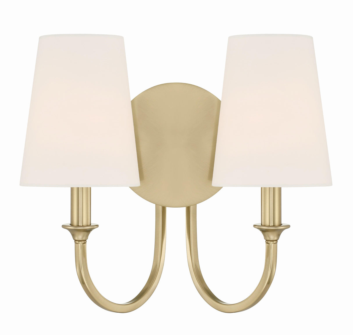 Crystorama Payton 2 Light Vibrant Gold Sconce