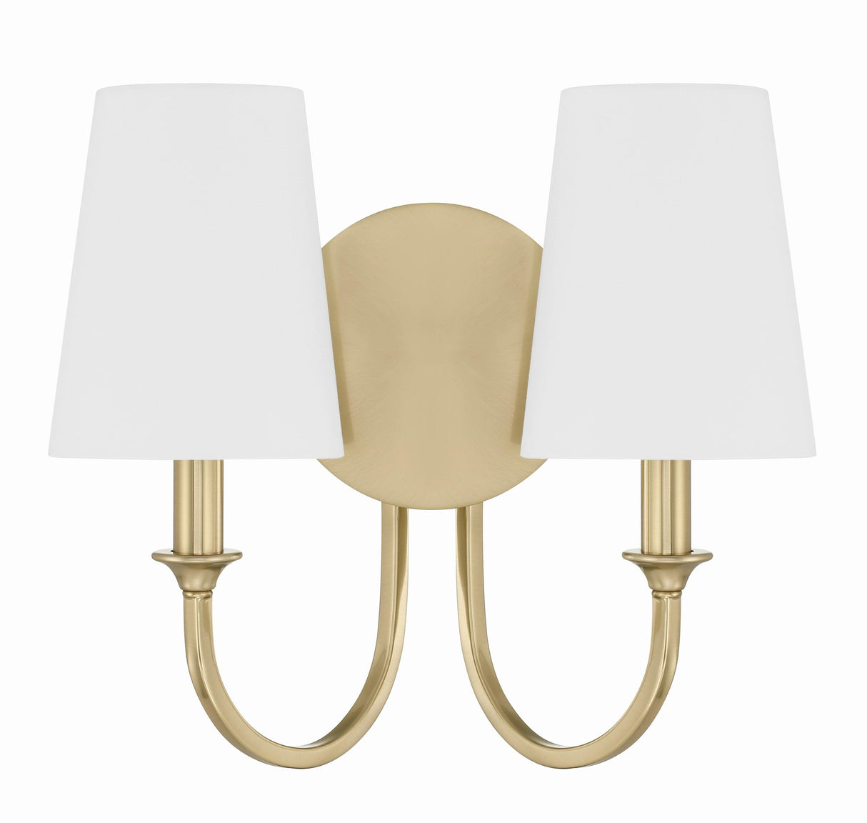 Crystorama Payton 2 Light Vibrant Gold Sconce