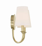 Crystorama Payton 2 Light Vibrant Gold Sconce