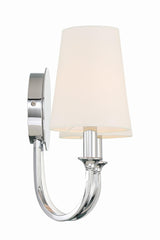 Crystorama Payton 2 Light Polished Chrome Sconce