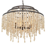 Crystorama Poppy 3 Light Forged Bronze Semi Flush Mount