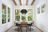 Crystorama Poppy 6 Light Matte Black Chandelier