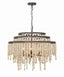 Crystorama Poppy 6 Light Forged Bronze Chandelier
