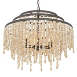 Crystorama Poppy 6 Light Forged Bronze Chandelier