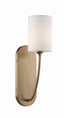 Crystorama Preston 1 Light Vibrant Gold Sconce