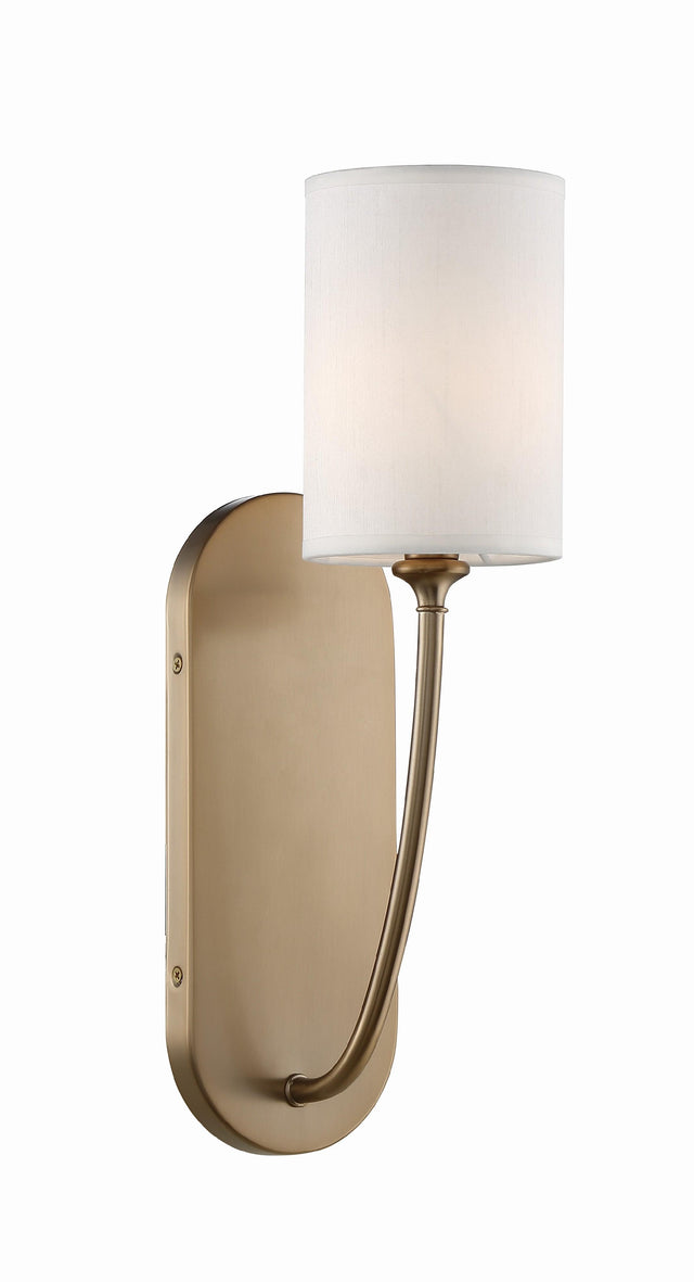 Crystorama Preston 1 Light Vibrant Gold Sconce