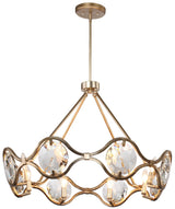 Crystorama Quincy 8 Light Distressed Twilight Chandelier