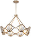 Crystorama Quincy 8 Light Distressed Twilight Chandelier