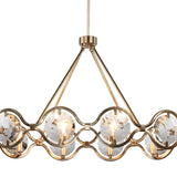Crystorama Quincy 10 Light Distressed Twilight Linear Chandelier
