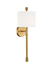 Crystorama Rachel 1 Light Vibrant Gold Sconce